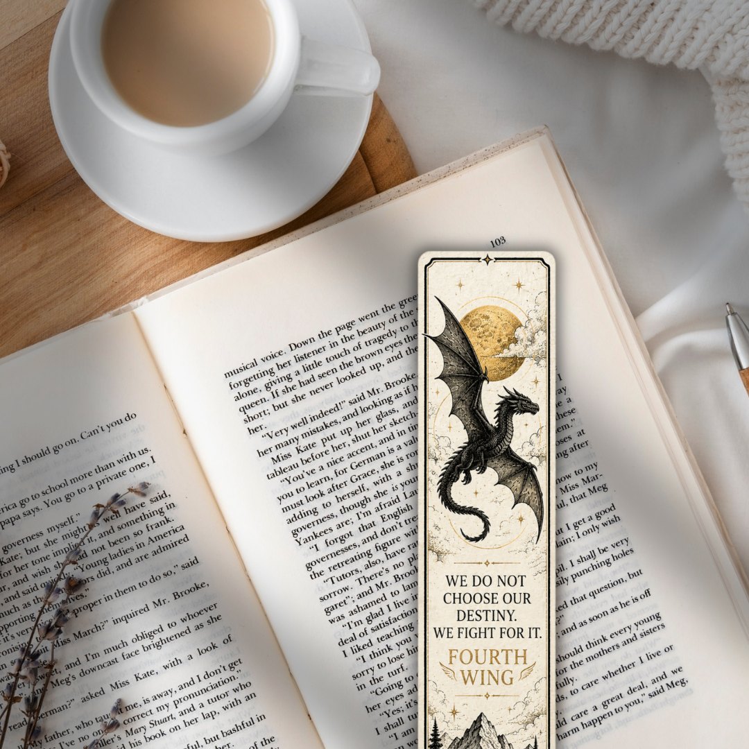 Fourth Wing Inspired Bookmark