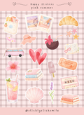 Pink Summer Sticker Sheet