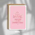 Romantic Couple Card | Together Is Our Favorite Place