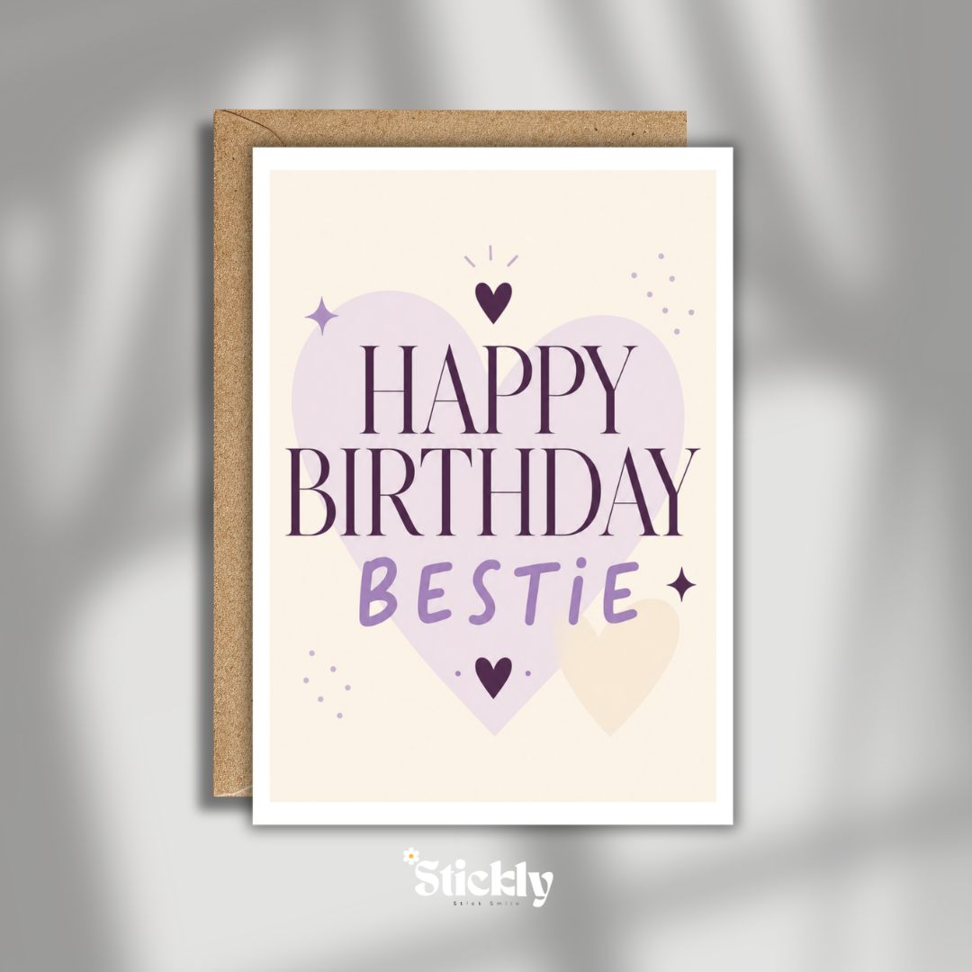 Funny Birthday Card for Bestie - Humorous Greeting Card