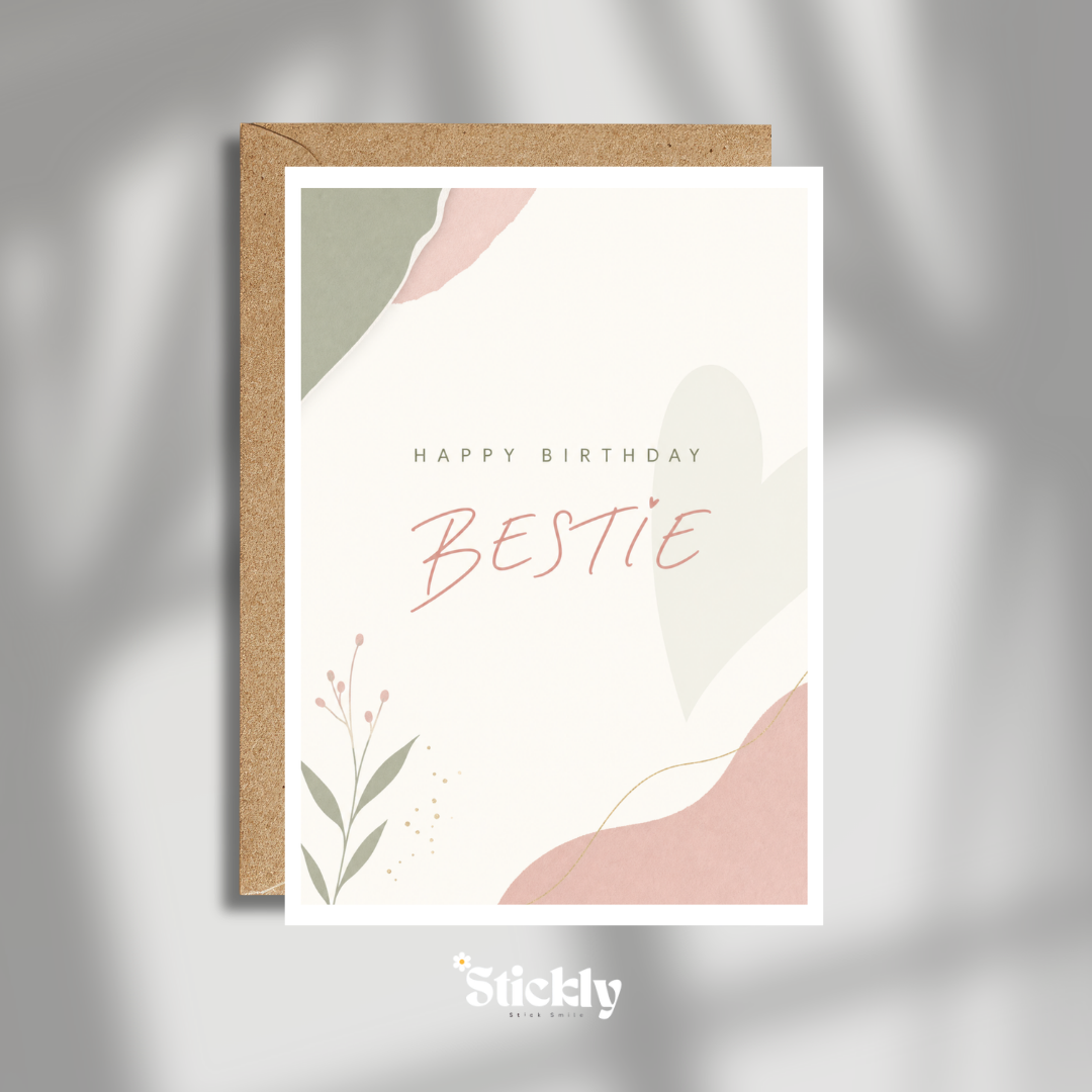 Bestie Birthday Card
