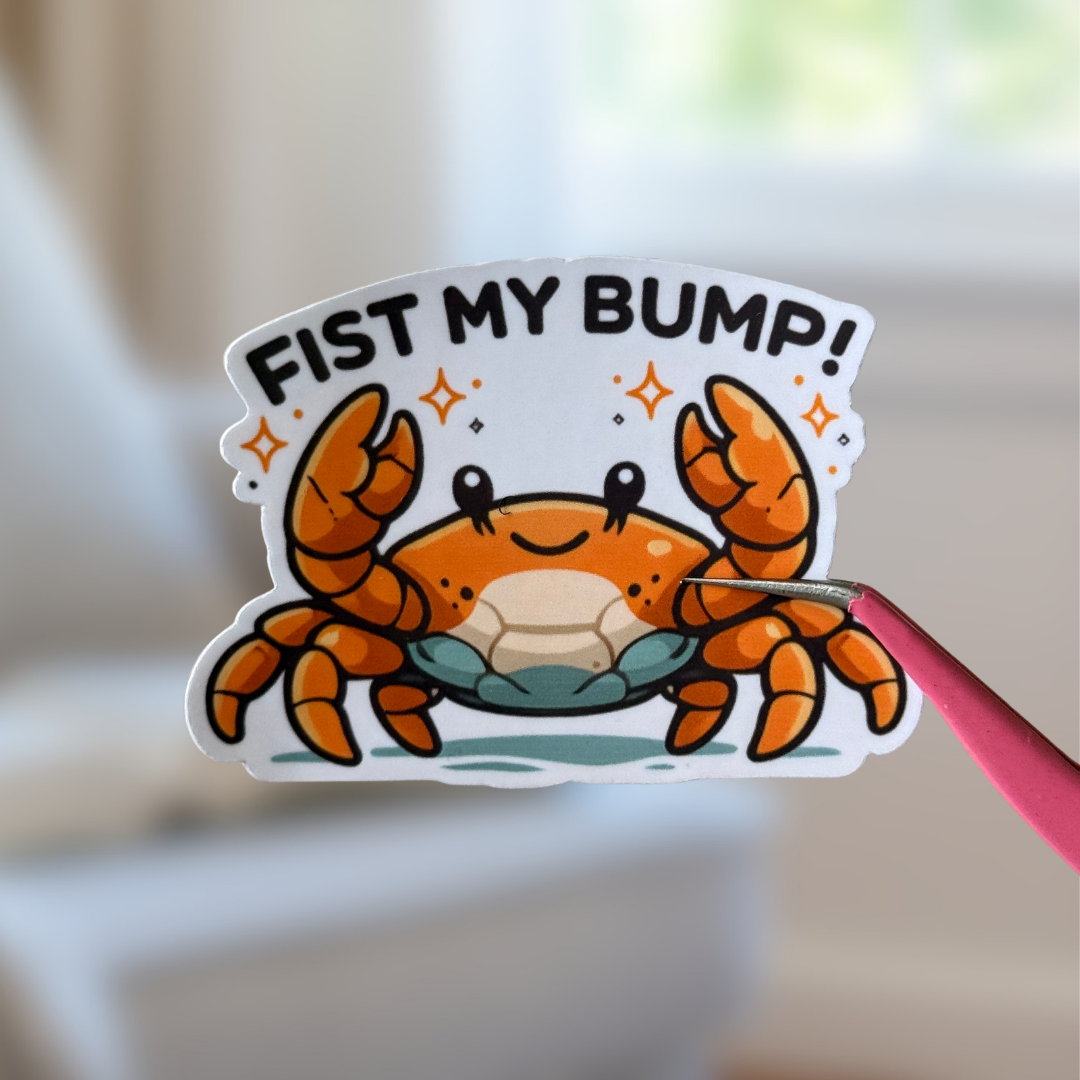Astronaut Sticker | Fist My Bump Funny Space Sticker | Cute Cosmic Sticker | Laptop, Water Bottle, Phone & Notebook Decal