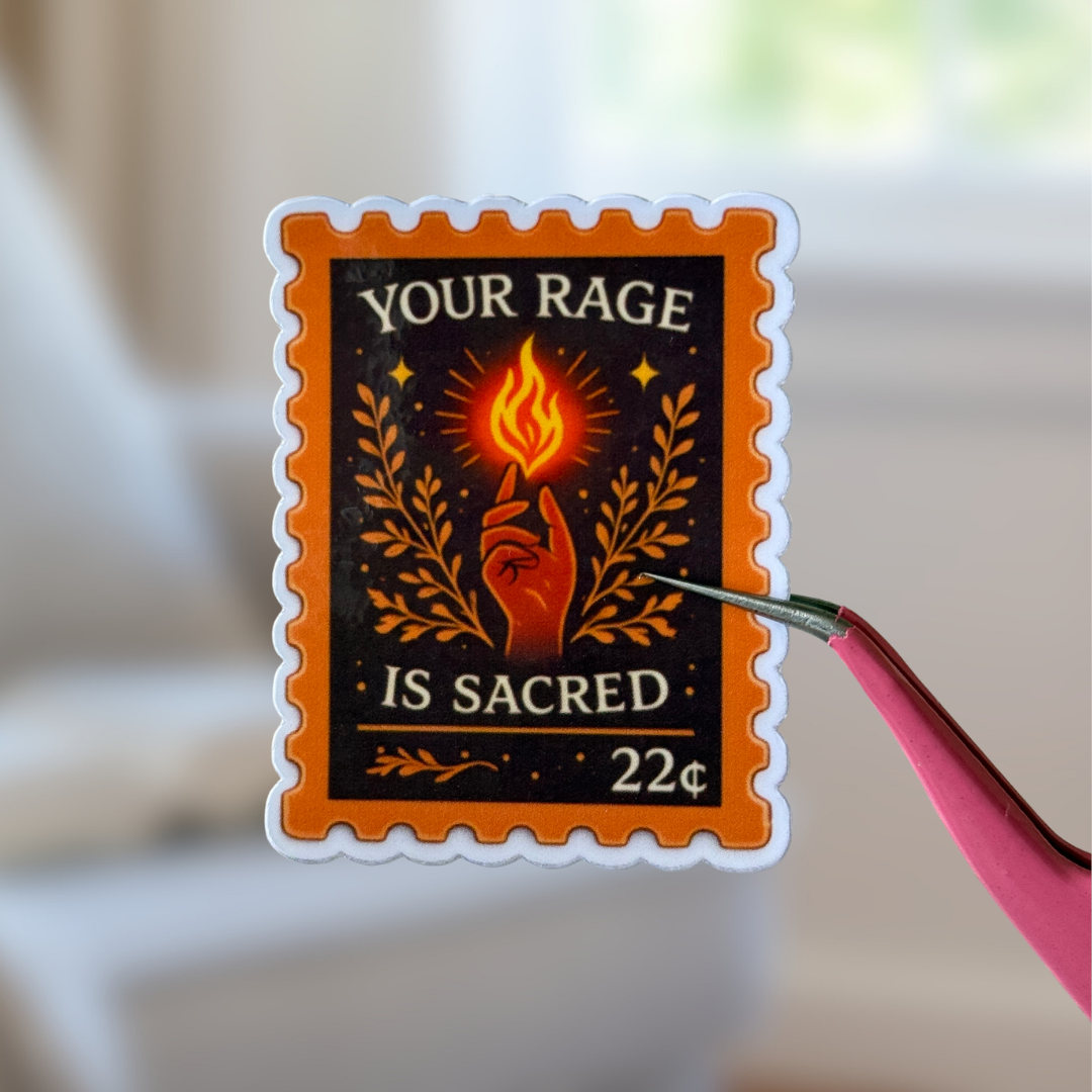 Your Rage Is Sacred Sticker - Feminist Vinyl Decal