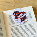 Fall Bookish Ghost Magnetic Bookmark