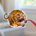 Angry Tiger Sticker – Wild Animal Vinyl Decal | Laptop & Kindle