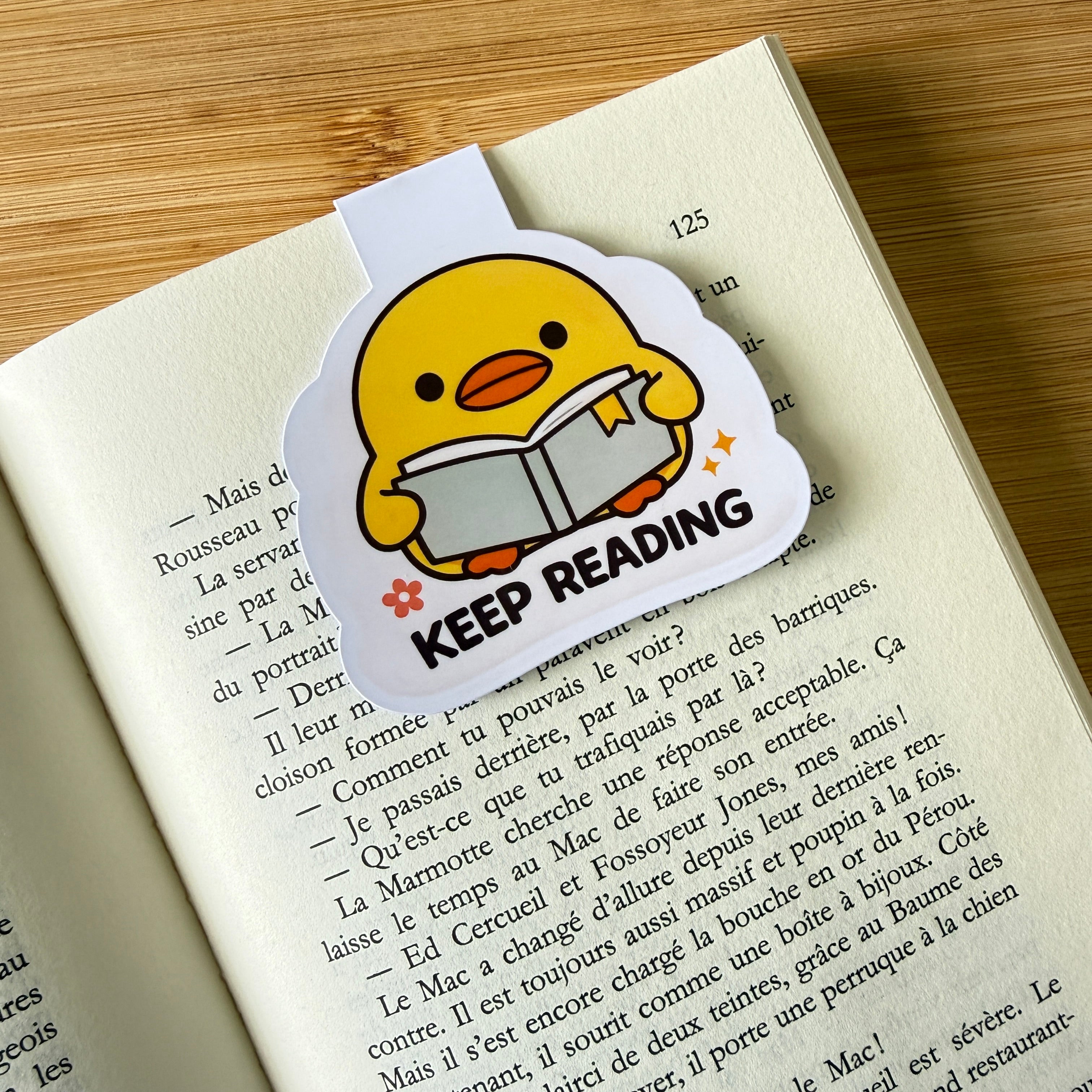 Funny Duck Magnetic Bookmark