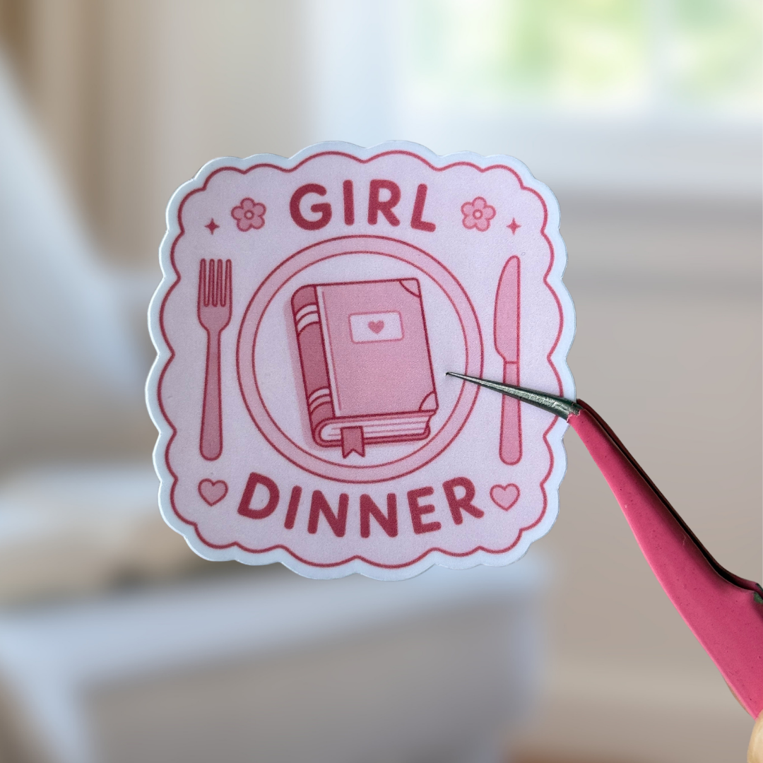 Girl Dinner Sticker