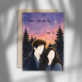 Edward and Bella Birthday Card - Twilight Vampire Greeting Card