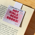 Library Card Magnetic Bookmark