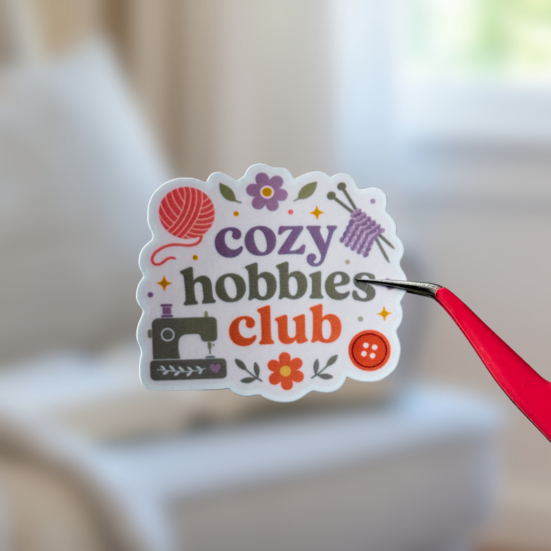 Cozy Hobbies Club Stickers