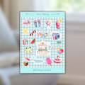 Summer Pool Party Sticker Sheet