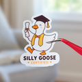 Funny Silly Goose Graduation Sticker