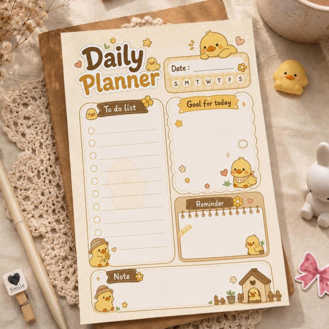 Duck Notepad — Daily Planner with a Side of Quack